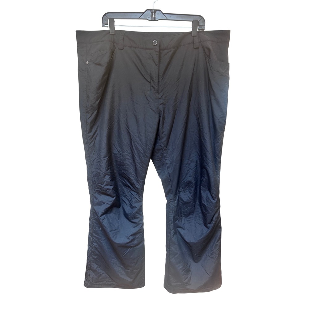 Obermeyer‎ Womens Black Insulated Ski Snow Pants Size 18 Winter Snowboard .